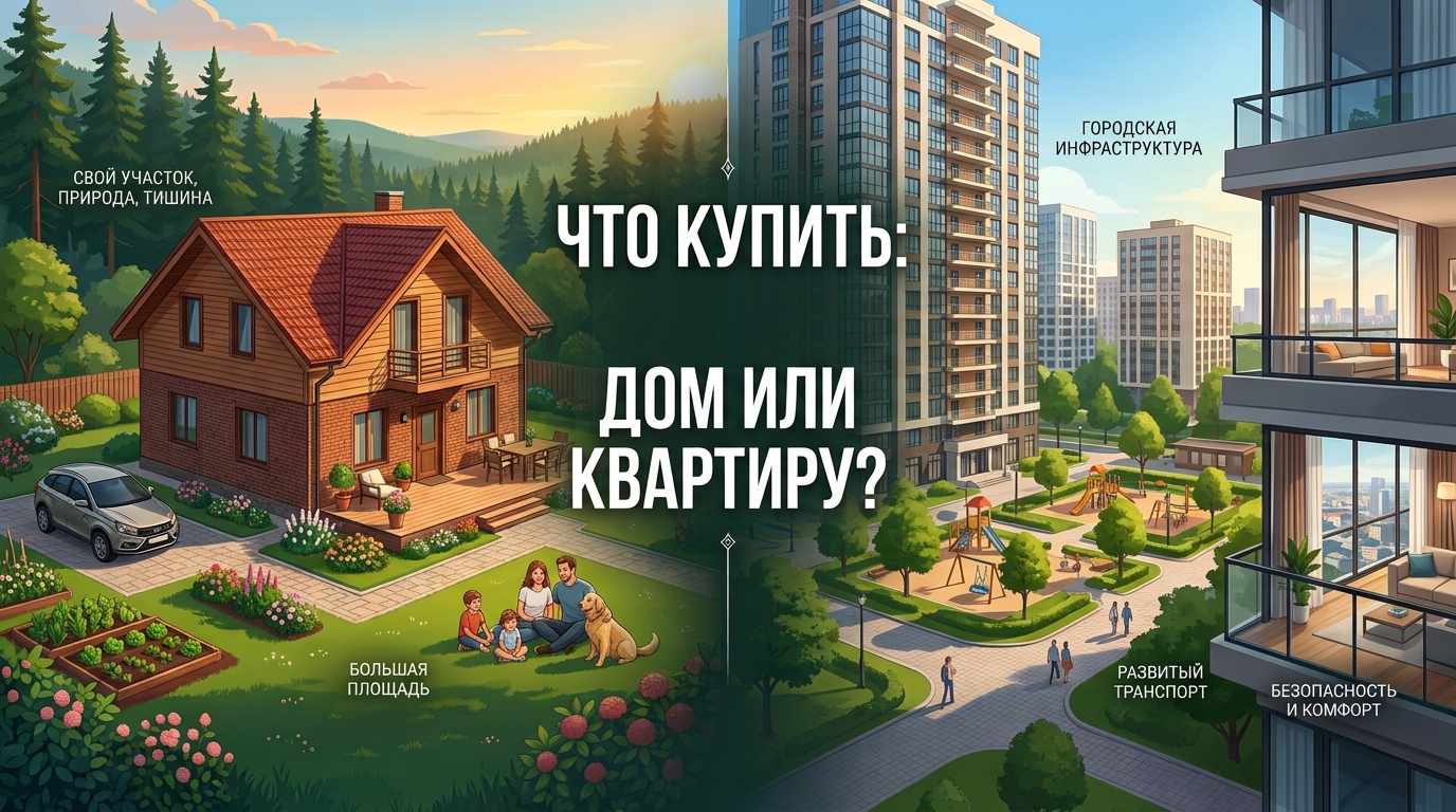 Что купить дом или квартиру?